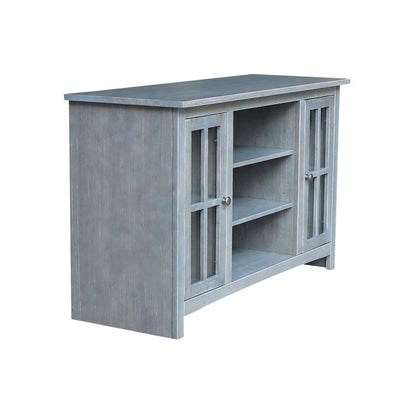International Concepts - Entertainment / Tv Stand with 2 Doors - 48in in Heather Grey-Antique Washed Finish - TV105-34 veiw 4