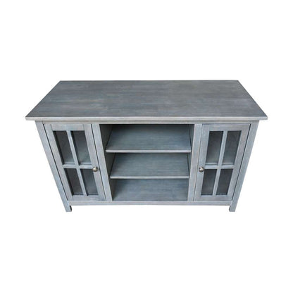 International Concepts - Entertainment / Tv Stand with 2 Doors - 48in in Heather Grey-Antique Washed Finish - TV105-34 veiw 6