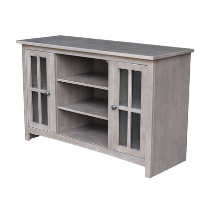 International Concepts - Entertainment / Tv Stand with 2 Doors - 48in in Washed Gray Taupe Finish - TV09-34 veiw 1