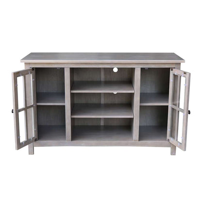 International Concepts - Entertainment / Tv Stand with 2 Doors - 48in in Washed Gray Taupe Finish - TV09-34 veiw 4