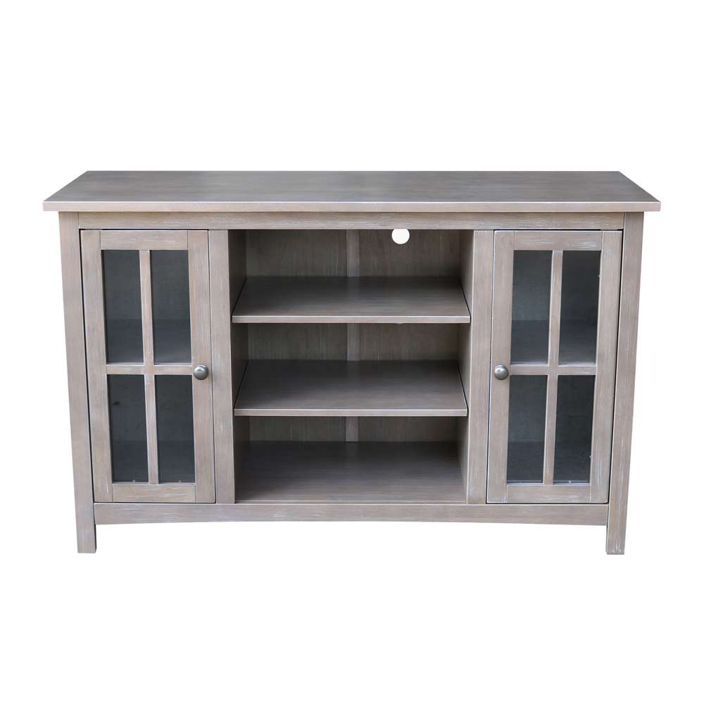 International Concepts - Entertainment / Tv Stand with 2 Doors - 48in in Washed Gray Taupe Finish - TV09-34 veiw 5