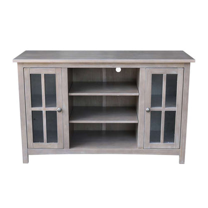 International Concepts - Entertainment / Tv Stand with 2 Doors - 48in in Washed Gray Taupe Finish - TV09-34 veiw 5