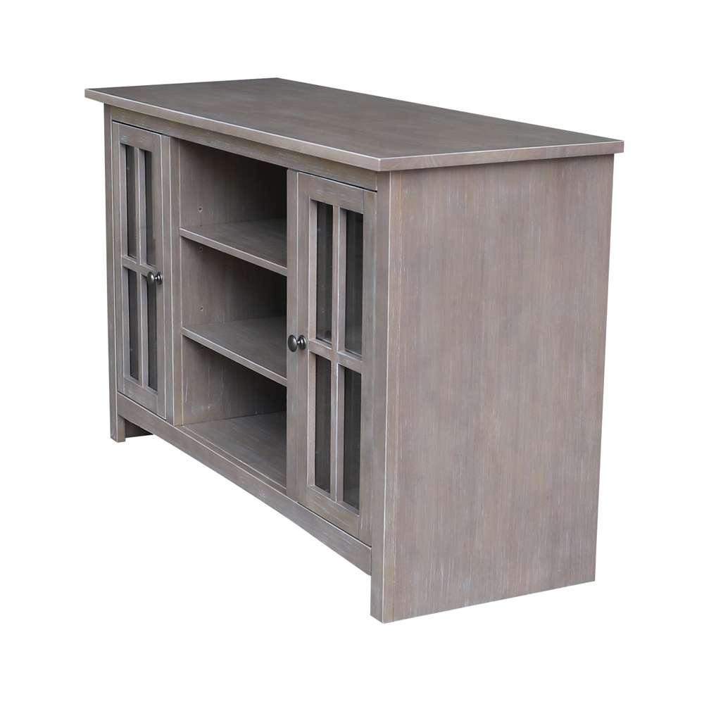 International Concepts - Entertainment / Tv Stand with 2 Doors - 48in in Washed Gray Taupe Finish - TV09-34 veiw 8