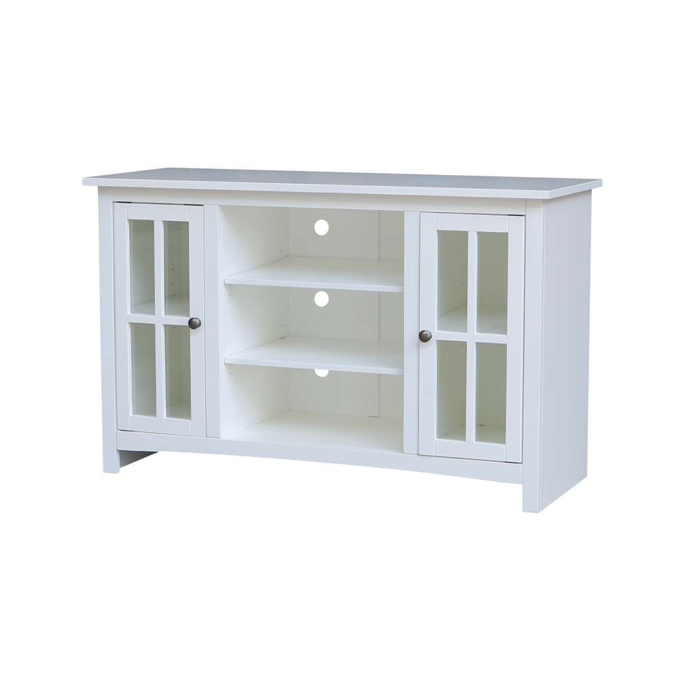 International Concepts - Entertainment / Tv Stand with 2 Doors - 48in in White Finish - TV08-34 veiw 1