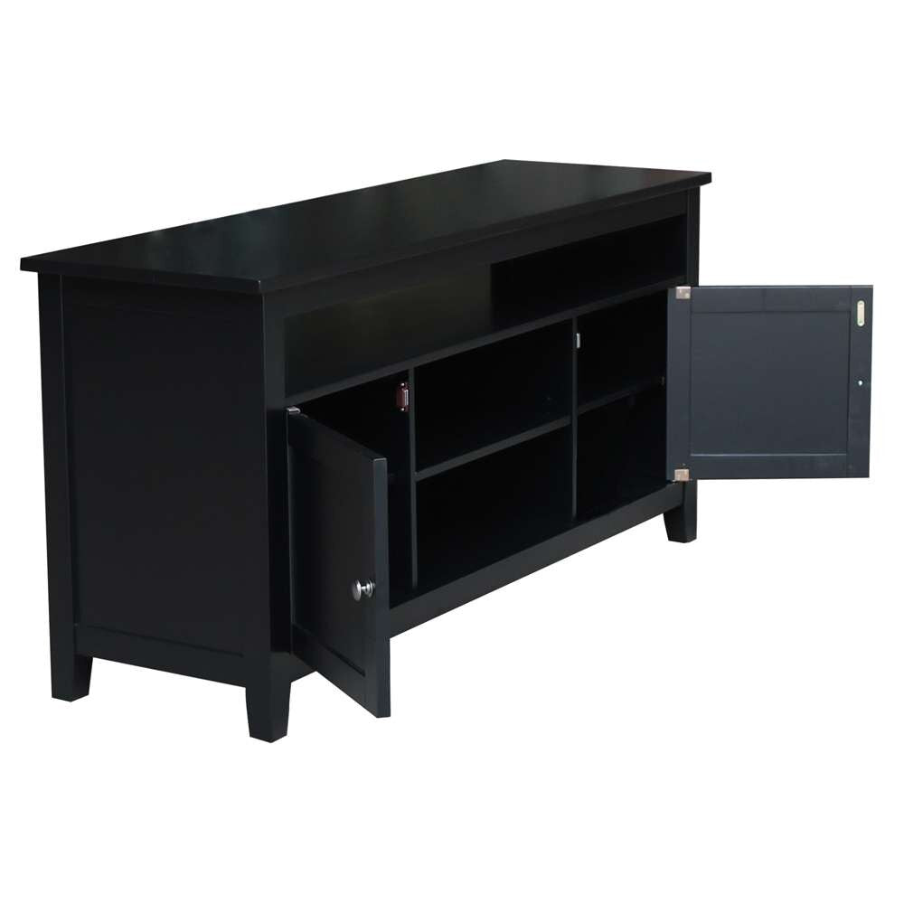 International Concepts - Entertainment / Tv Stand with 2 Doors in Black Finish - TV46-51 veiw 3