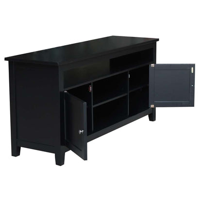 International Concepts - Entertainment / Tv Stand with 2 Doors in Black Finish - TV46-51 veiw 3