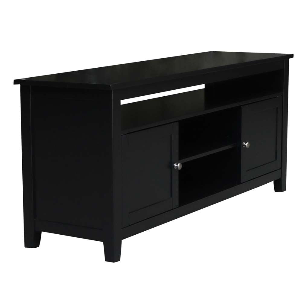 International Concepts - Entertainment / Tv Stand with 2 Doors in Black Finish - TV46-51 veiw 4