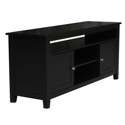 International Concepts - Entertainment / Tv Stand with 2 Doors in Black Finish - TV46-51 veiw 4