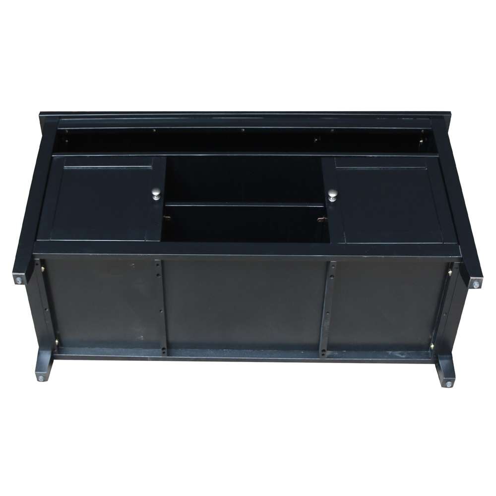 International Concepts - Entertainment / Tv Stand with 2 Doors in Black Finish - TV46-51 veiw 5