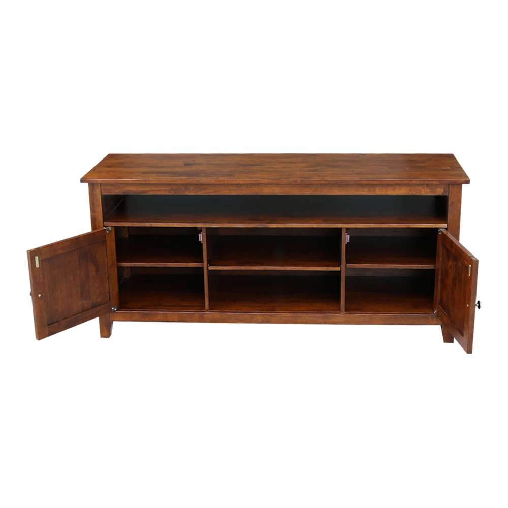 International Concepts - Entertainment / Tv Stand with 2 Doors in Espresso Finish - TV581-51 veiw 3