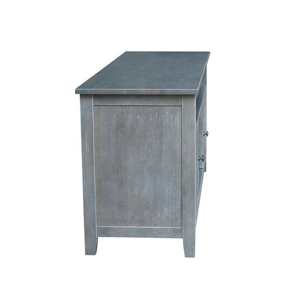 International Concepts - Entertainment / Tv Stand with 2 Doors in Heather Grey-Antique Washed Finish - TV105-51 veiw 3
