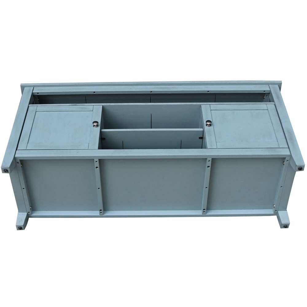 International Concepts - Entertainment / Tv Stand with 2 Doors in Ocean Blue - Antique Rubbed Finish - TV32-51 veiw 7