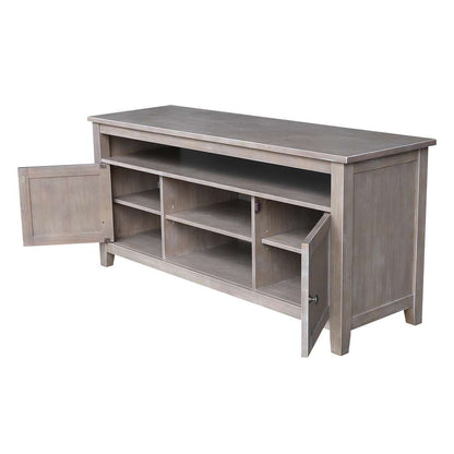 International Concepts - Entertainment / Tv Stand with 2 Doors in Washed Gray Taupe Finish - TV09-51 veiw 4