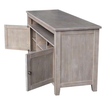 International Concepts - Entertainment / Tv Stand with 2 Doors in Washed Gray Taupe Finish - TV09-51 veiw 5
