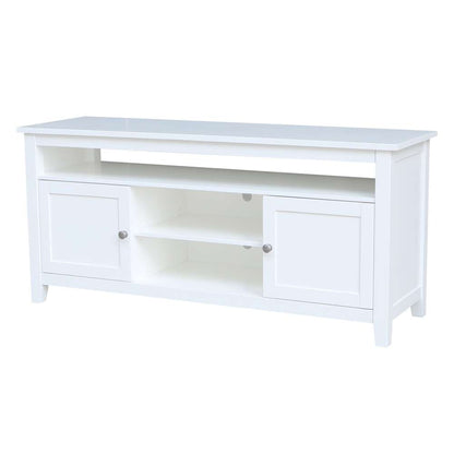 International Concepts - Entertainment / Tv Stand with 2 Doors in White Finish - TV08-51 veiw 1