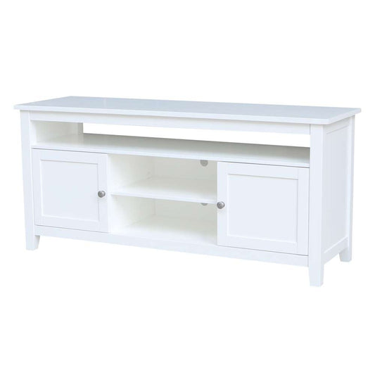 International Concepts - Entertainment / Tv Stand with 2 Doors in White Finish - TV08-51 veiw 1