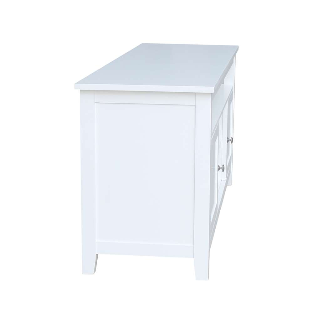 International Concepts - Entertainment / Tv Stand with 2 Doors in White Finish - TV08-51 veiw 3
