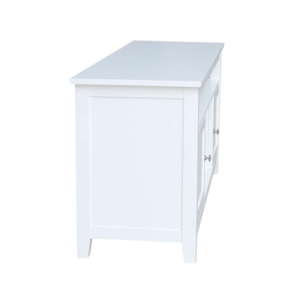 International Concepts - Entertainment / Tv Stand with 2 Doors in White Finish - TV08-51 veiw 3
