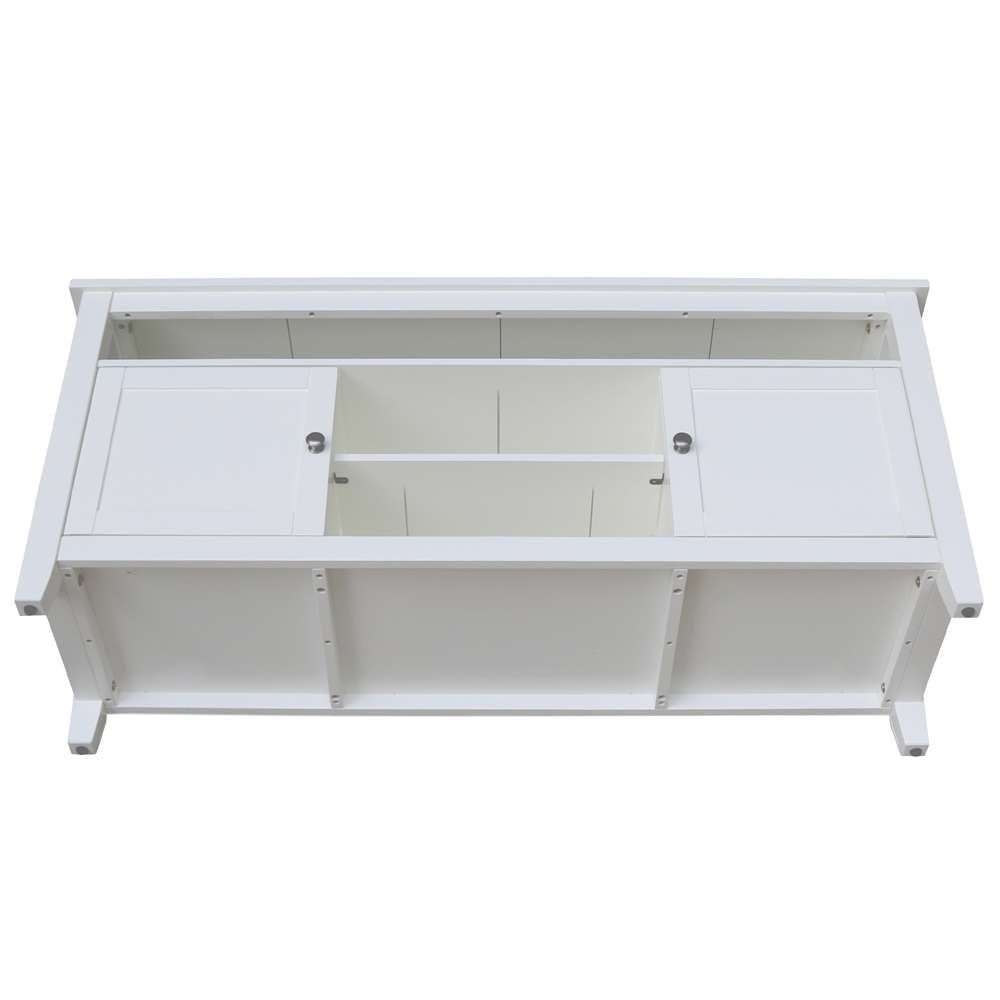International Concepts - Entertainment / Tv Stand with 2 Doors in White Finish - TV08-51 veiw 6