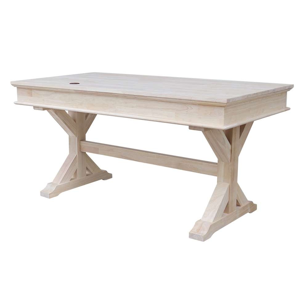 International Concepts - Executive Desk with Canyon Base - K-OF64T-64C-C10 veiw 2