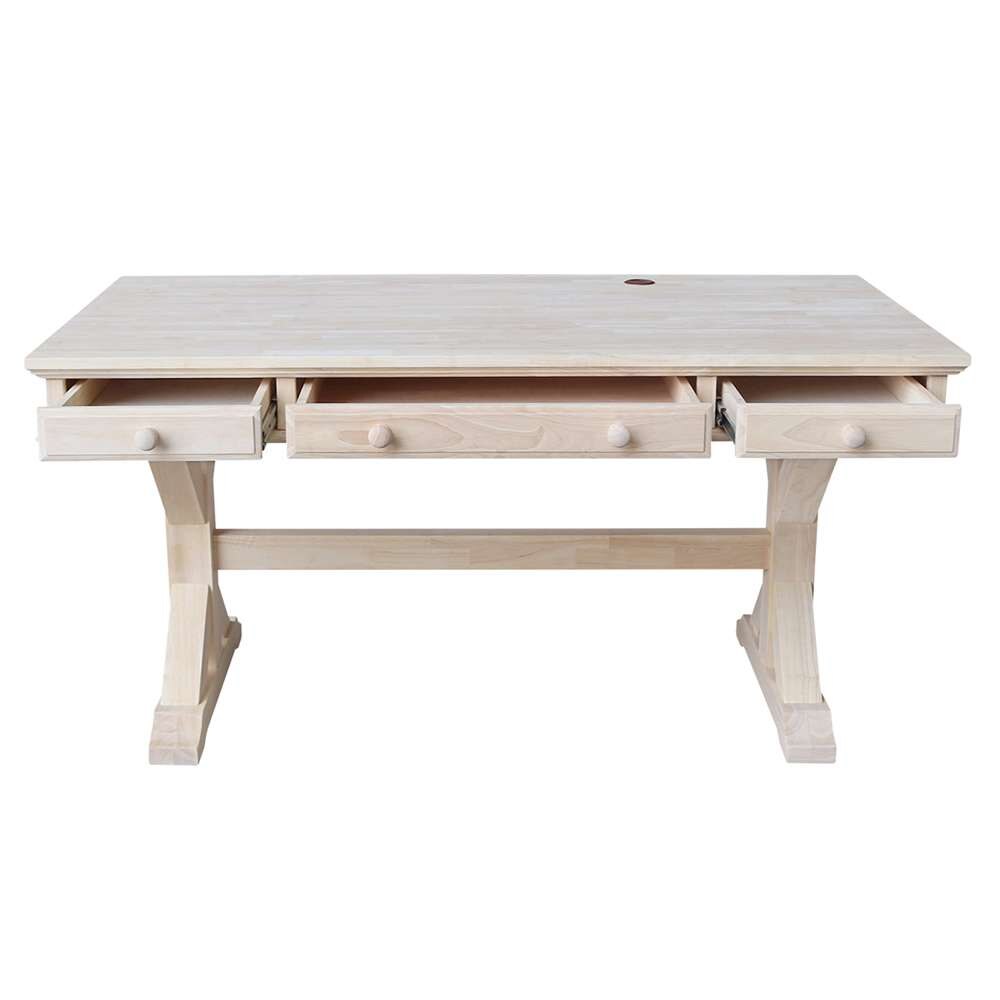 International Concepts - Executive Desk with Canyon Base - K-OF64T-64C-C10 veiw 5