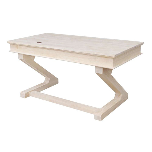 International Concepts - Executive Desk with Zosiac Base - K-OF64T-64Z-C10 veiw 2