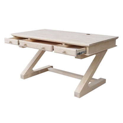 International Concepts - Executive Desk with Zosiac Base - K-OF64T-64Z-C10 veiw 8