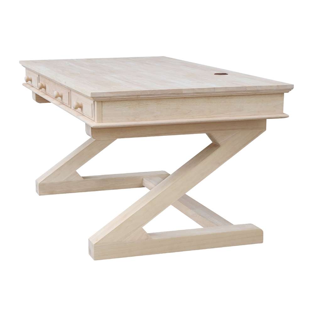 International Concepts - Executive Desk with Zosiac Base - K-OF64T-64Z-C10 veiw 11