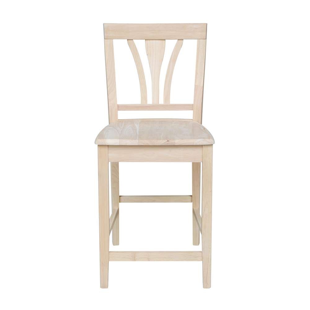 International Concepts - Fanback Stool - 24inSH - S-9182 veiw 4