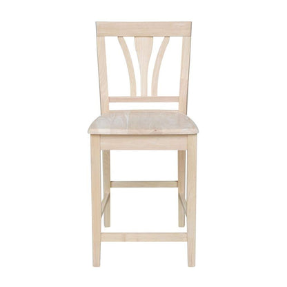 International Concepts - Fanback Stool - 24inSH - S-9182 veiw 4