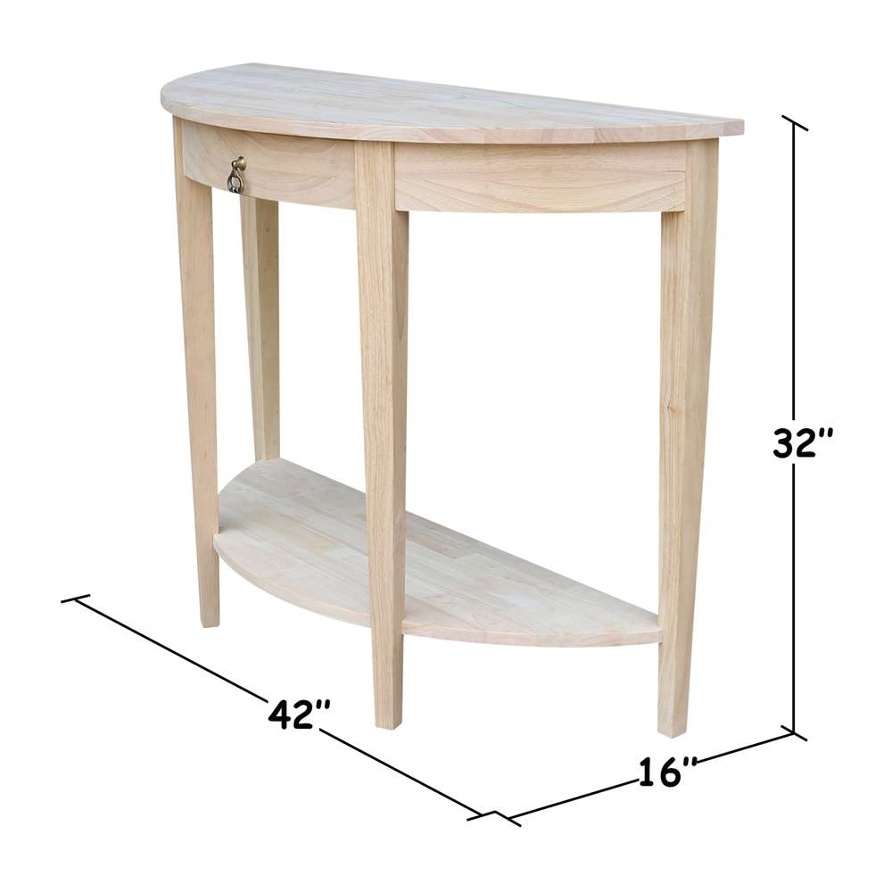 International Concepts - Half Moon Console Table - OT-1643HD veiw 3