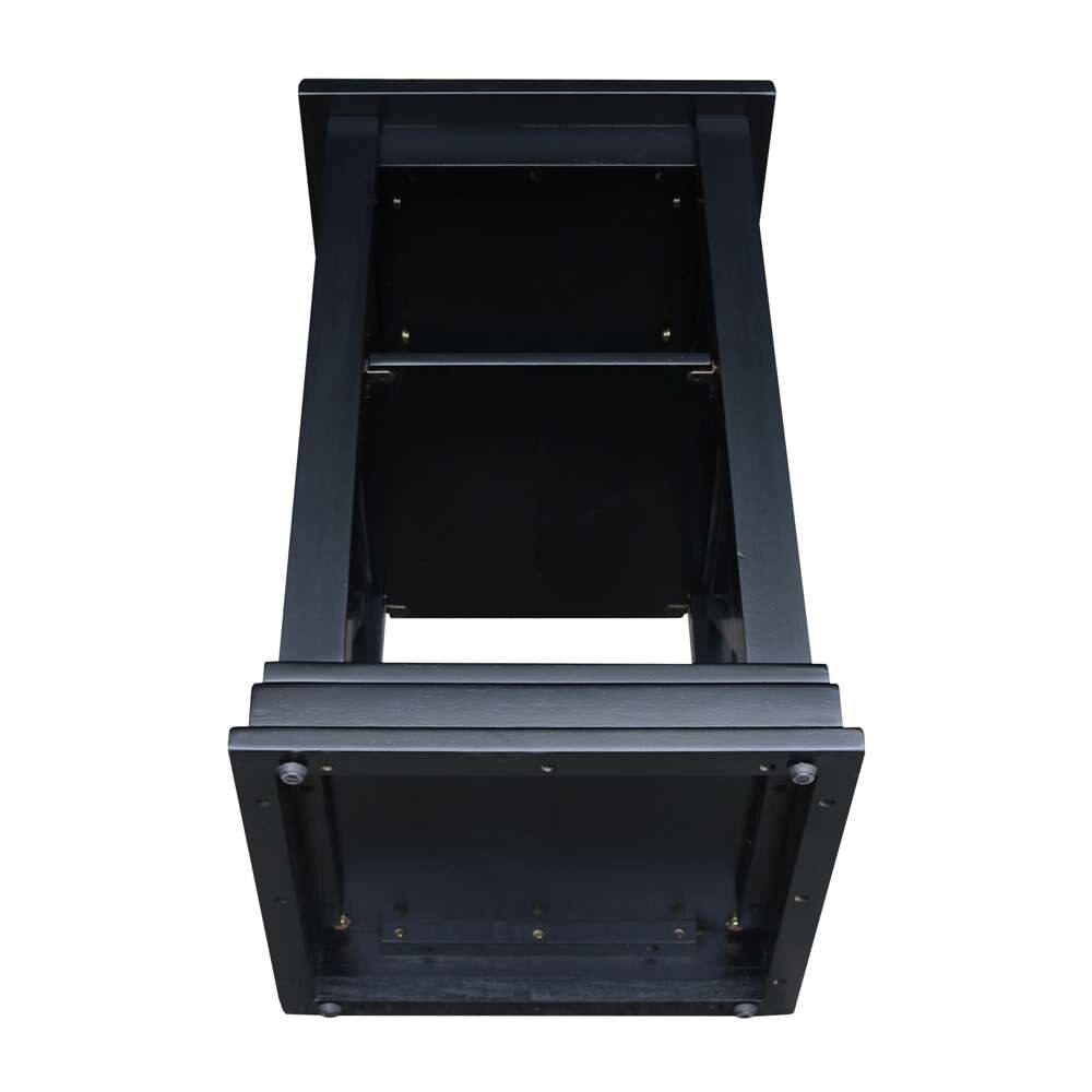 International Concepts - Hampton Accent Table with Shelves in Black Finish - OT46-70A veiw 6