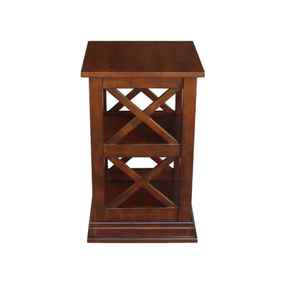 International Concepts - Hampton Accent Table with Shelves in Espresso Finish - OT581-70A veiw 4