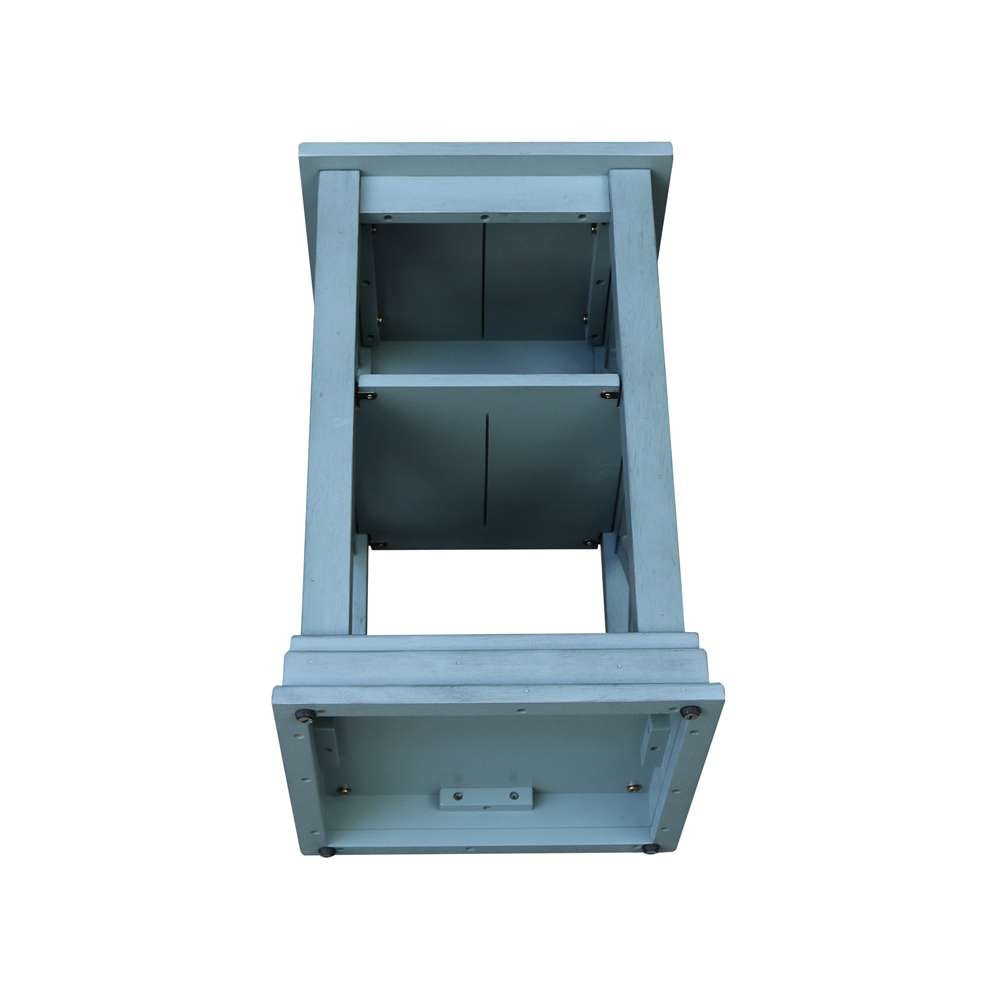 International Concepts - Hampton Accent Table with Shelves in Ocean Blue - Antique Rubbed Finish - OT32-70A veiw 6