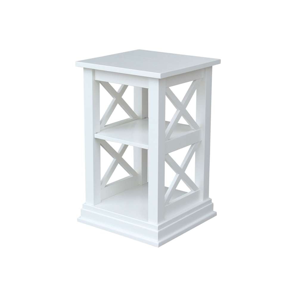International Concepts - Hampton Accent Table with Shelves in White Finish - OT08-70A veiw 1
