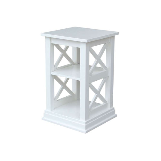 International Concepts - Hampton Accent Table with Shelves in White Finish - OT08-70A veiw 1