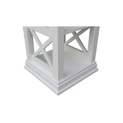 International Concepts - Hampton Accent Table with Shelves in White Finish - OT08-70A veiw 2
