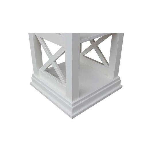 International Concepts - Hampton Accent Table with Shelves in White Finish - OT08-70A veiw 2