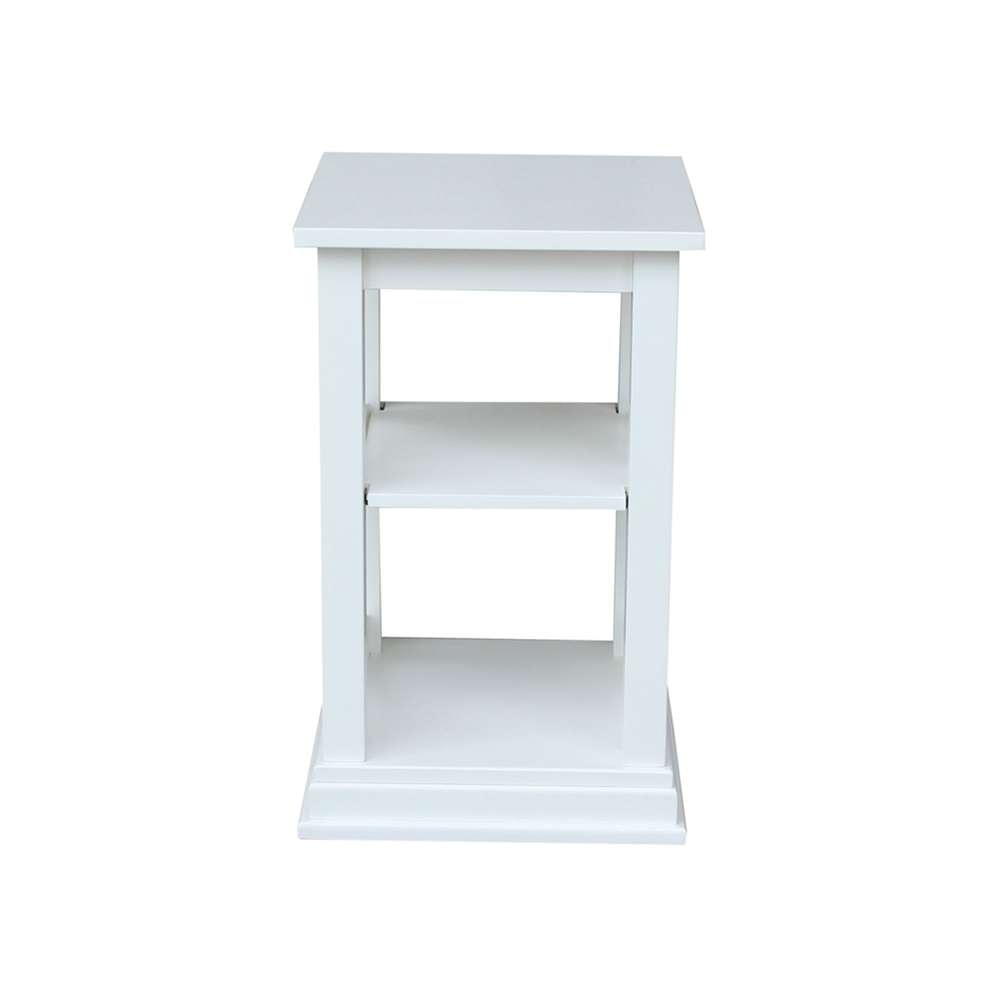 International Concepts - Hampton Accent Table with Shelves in White Finish - OT08-70A veiw 5