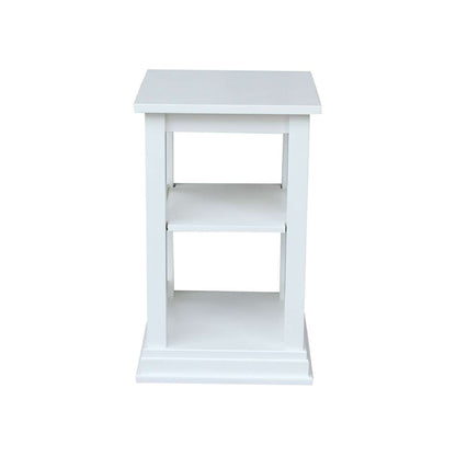 International Concepts - Hampton Accent Table with Shelves in White Finish - OT08-70A veiw 5