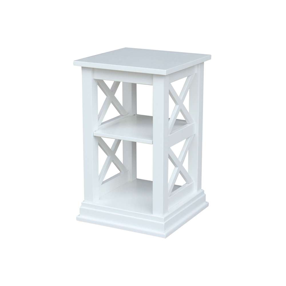 International Concepts - Hampton Accent Table with Shelves in White Finish - OT08-70A veiw 6