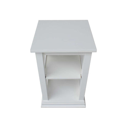 International Concepts - Hampton Accent Table with Shelves in White Finish - OT08-70A veiw 8