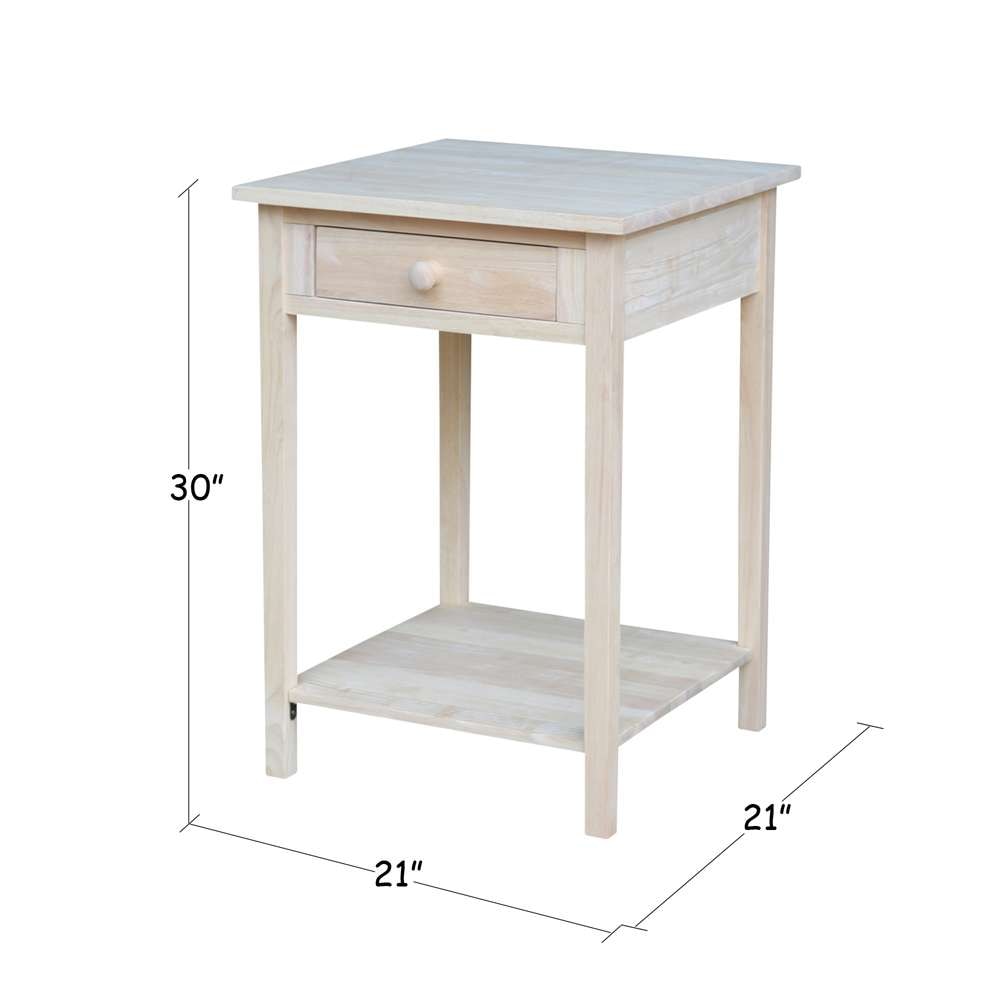 International Concepts - Hampton Bedside Table - OT-91 veiw 3