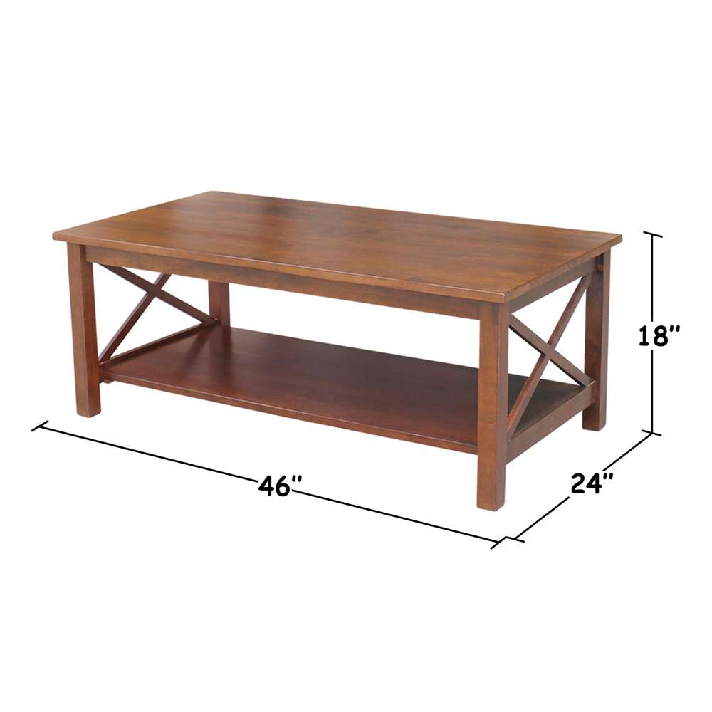 International Concepts - Hampton Coffee Table in Espresso Finish - OT581-70C veiw 2