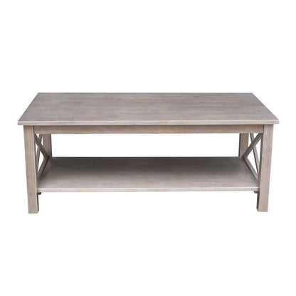 International Concepts - Hampton Coffee Table in Washed Gray Taupe Finish - OT09-70C veiw 3