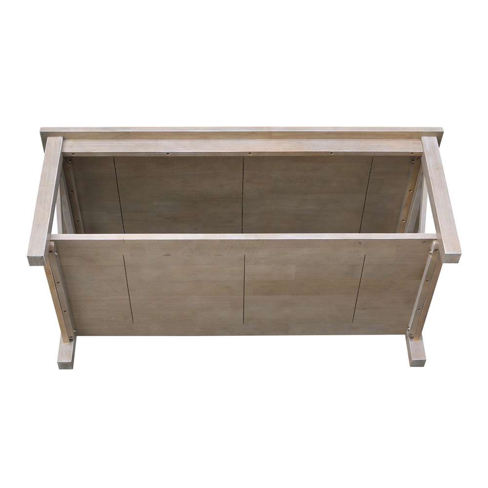 International Concepts - Hampton Coffee Table in Washed Gray Taupe Finish - OT09-70C veiw 5