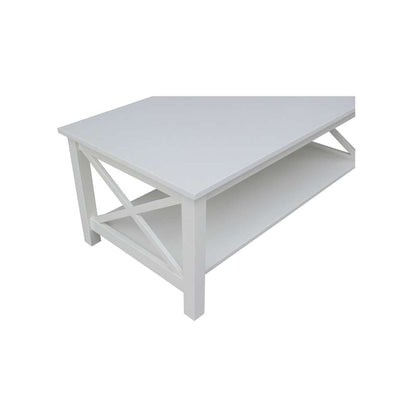 International Concepts - Hampton Coffee Table in White Finish - OT08-70C veiw 3