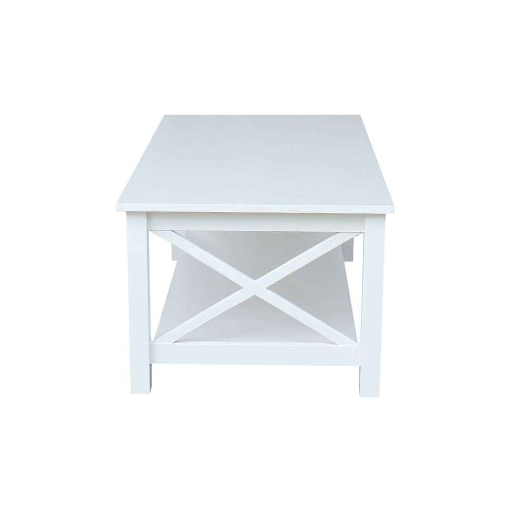 International Concepts - Hampton Coffee Table in White Finish - OT08-70C veiw 4