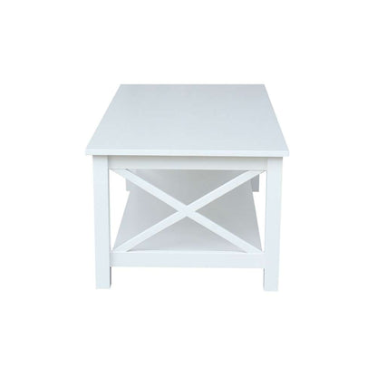 International Concepts - Hampton Coffee Table in White Finish - OT08-70C veiw 4
