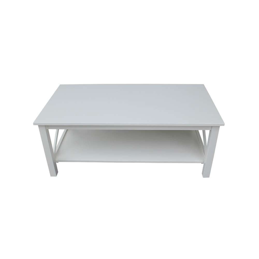 International Concepts - Hampton Coffee Table in White Finish - OT08-70C veiw 6